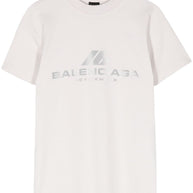 Balenciaga Logo cotton t-shirt - White