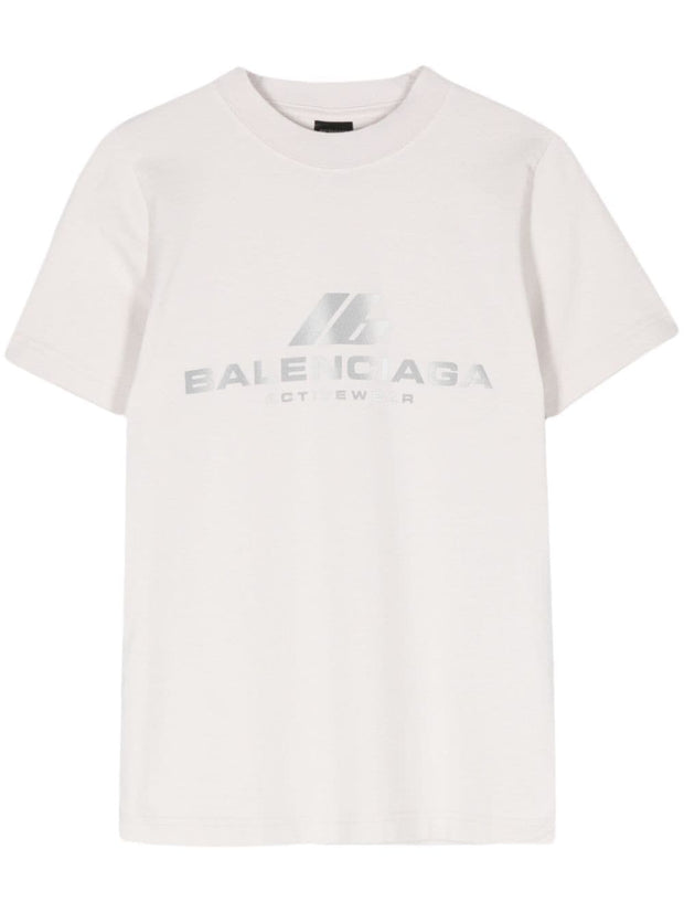 Balenciaga Logo cotton t-shirt - White