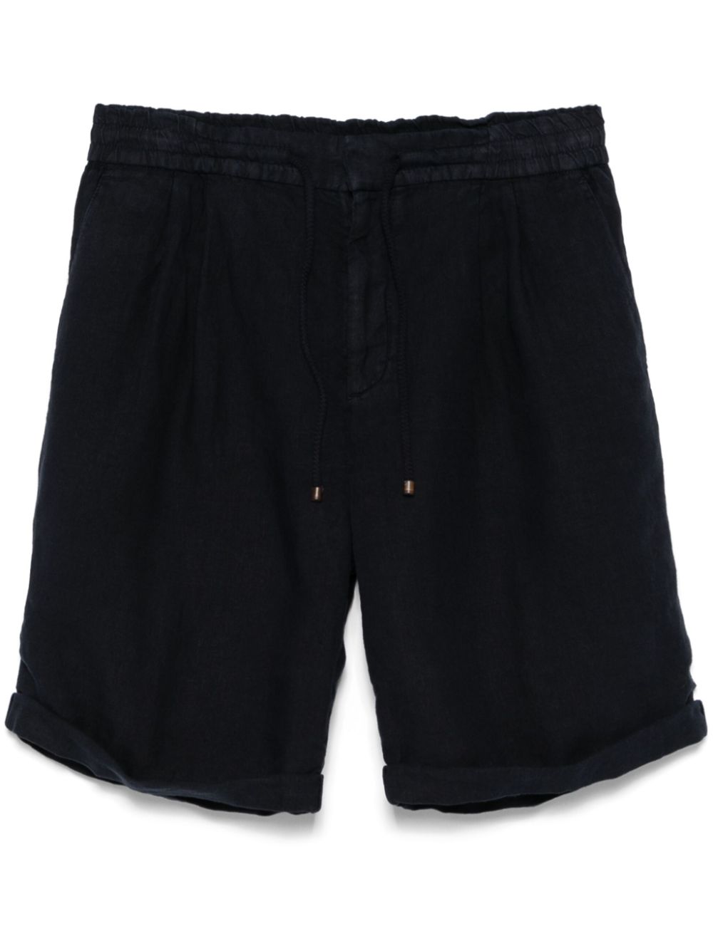 Brunello Cucinelli Linen/Flax Shorts In Blue