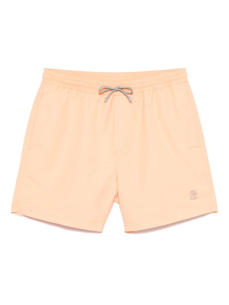 Brunello Cucinelli Swim Shorts In Orange