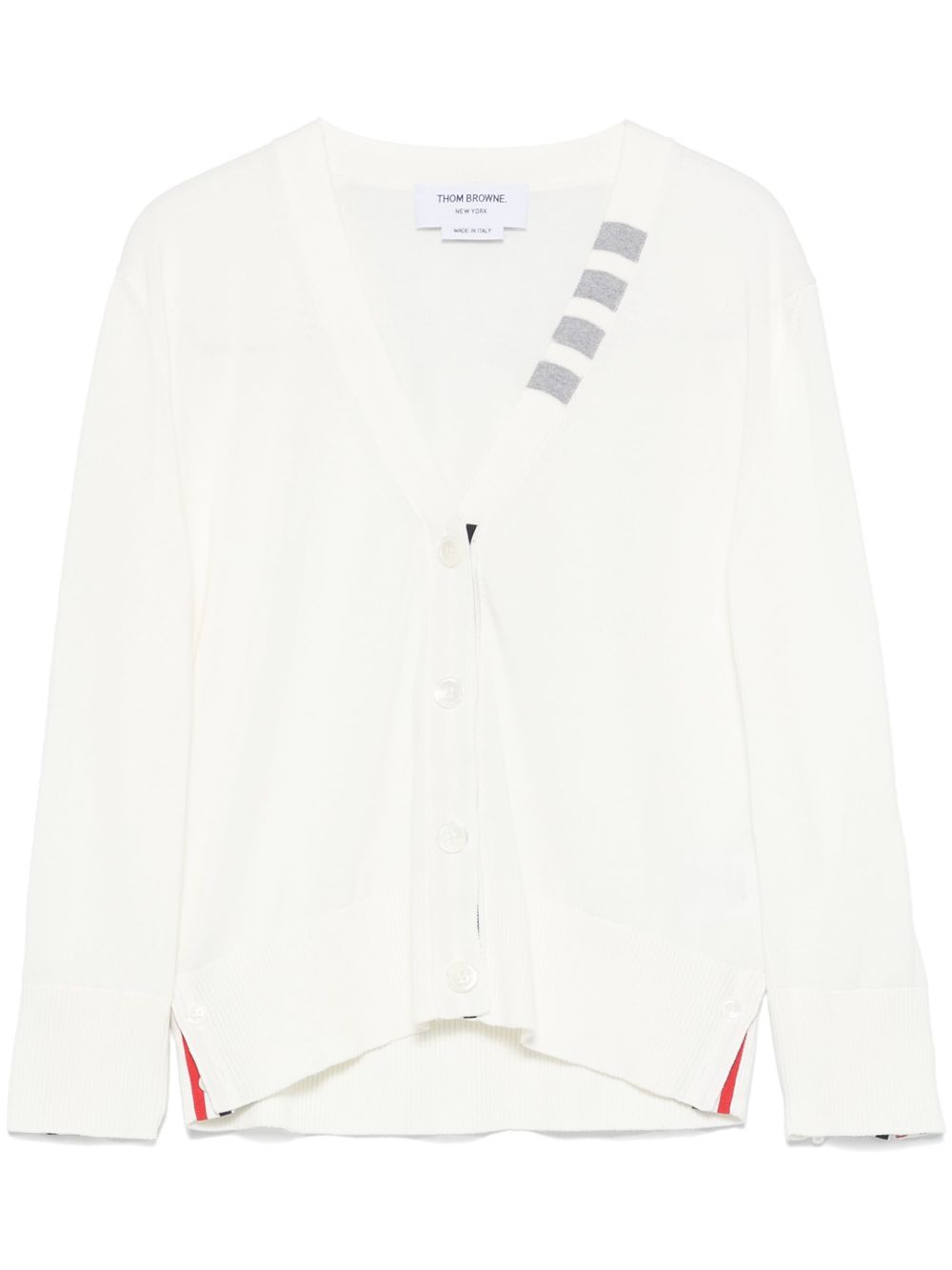 Thom Browne Cotton Cardigan White