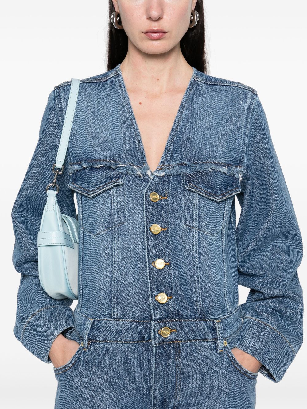 GANNI Denim Jumpsuit