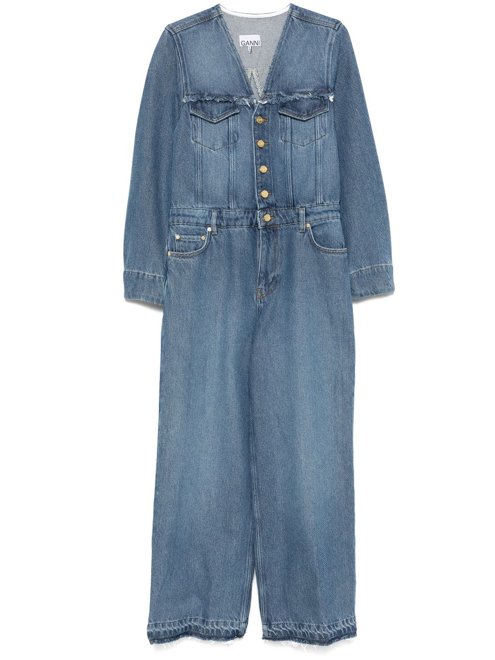 GANNI Denim Jumpsuit