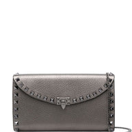 Valentino Garavani Leather Rockstud Mini Bag With Strap