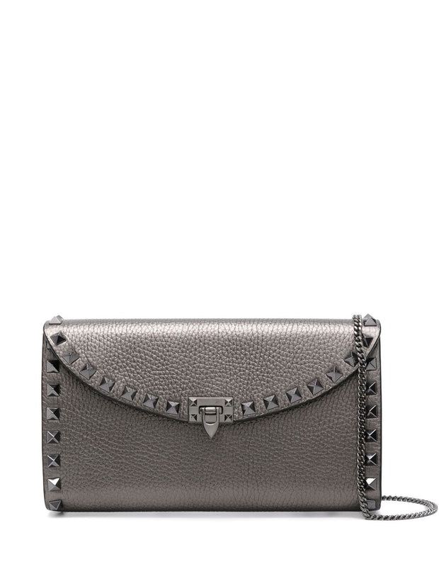 Valentino Garavani Leather Rockstud Mini Bag With Strap