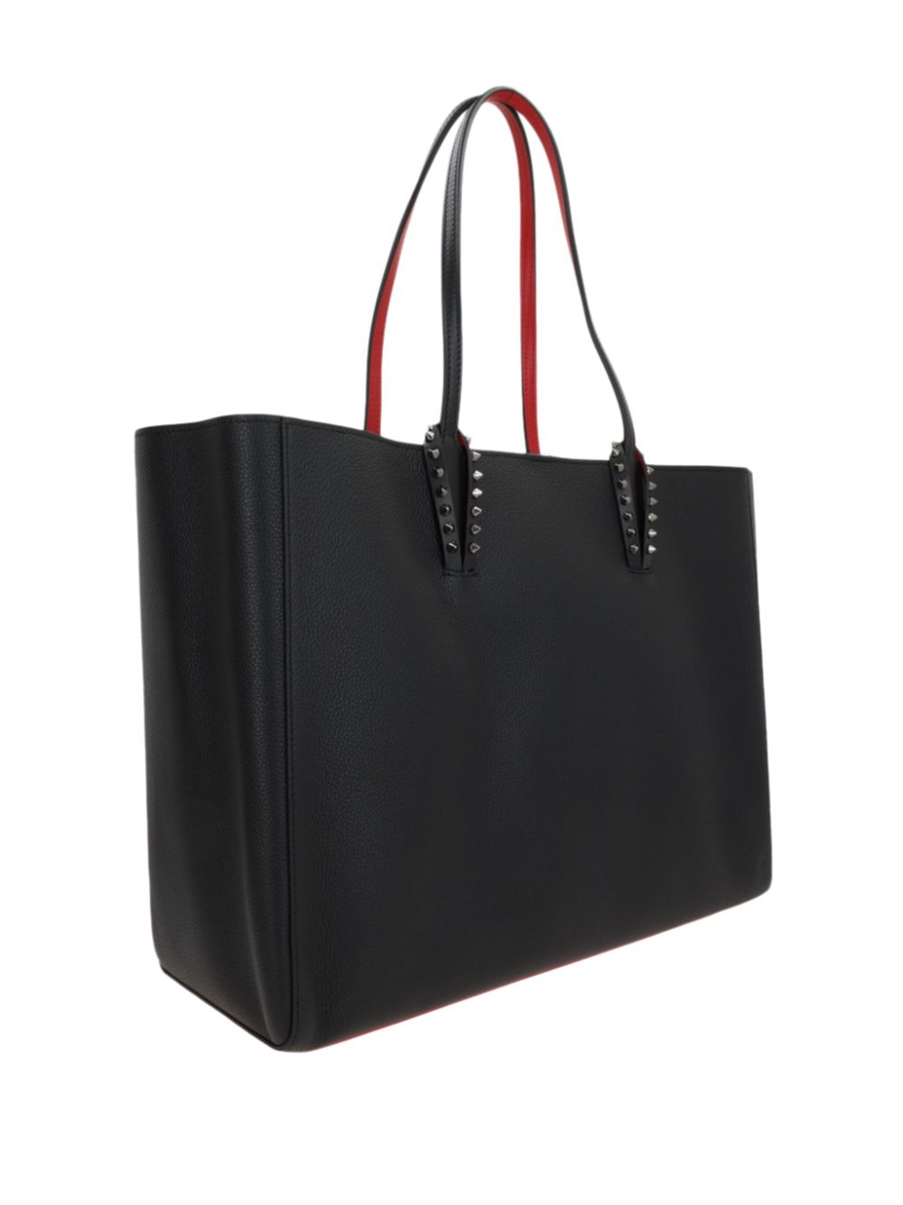 Christian Louboutin Cabata Large Leather Tote Bag In Black