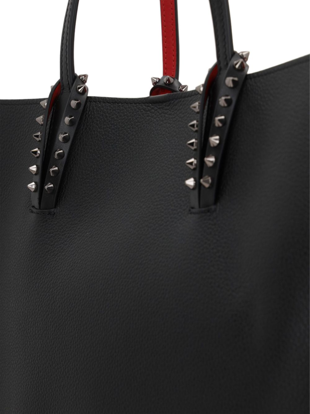 Christian Louboutin Cabata Large Leather Tote Bag In Black