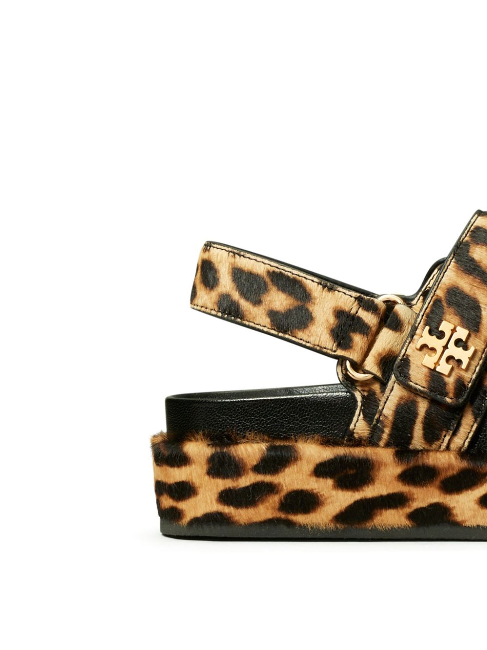 Tory Burch Kira Leopard Sport Sandals Brown