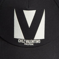 Valentino Garavani Chez Valentino Cotton Baseball Cap - Black