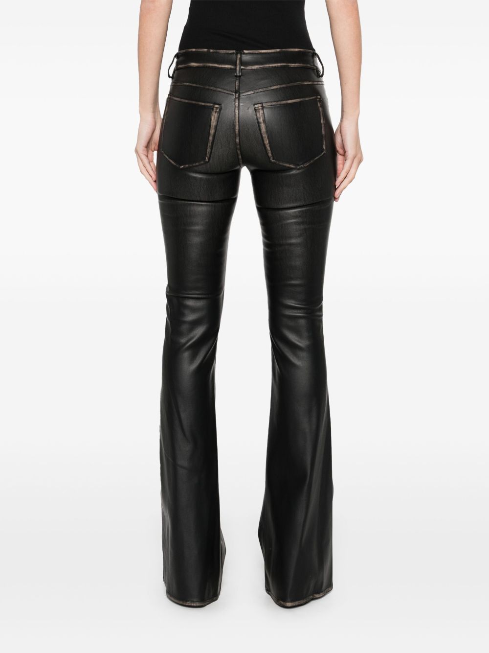 Diesel Eco Leather Pants Black