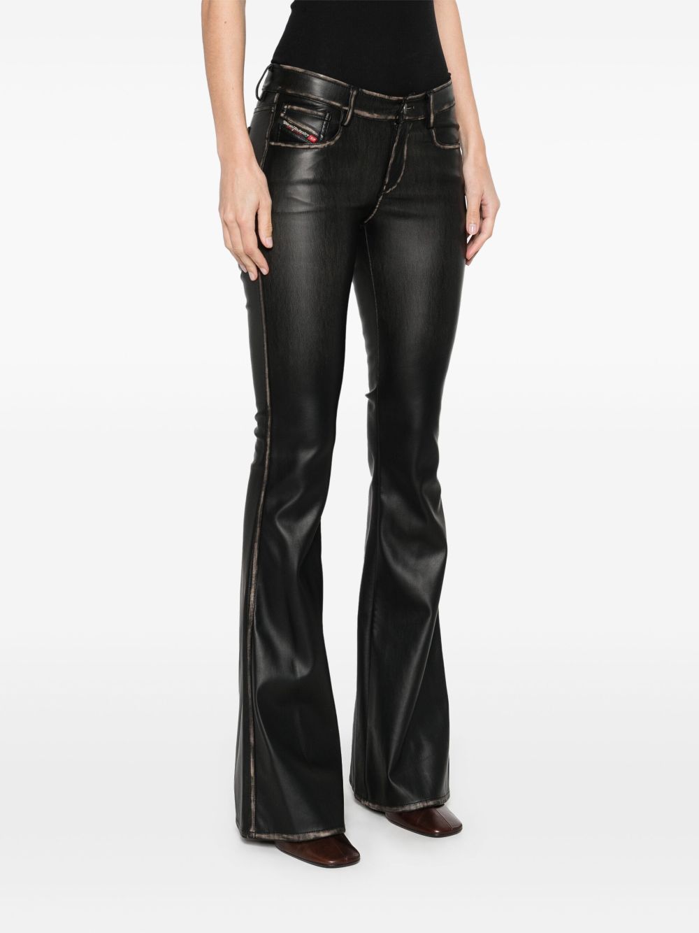 Diesel Eco Leather Pants Black