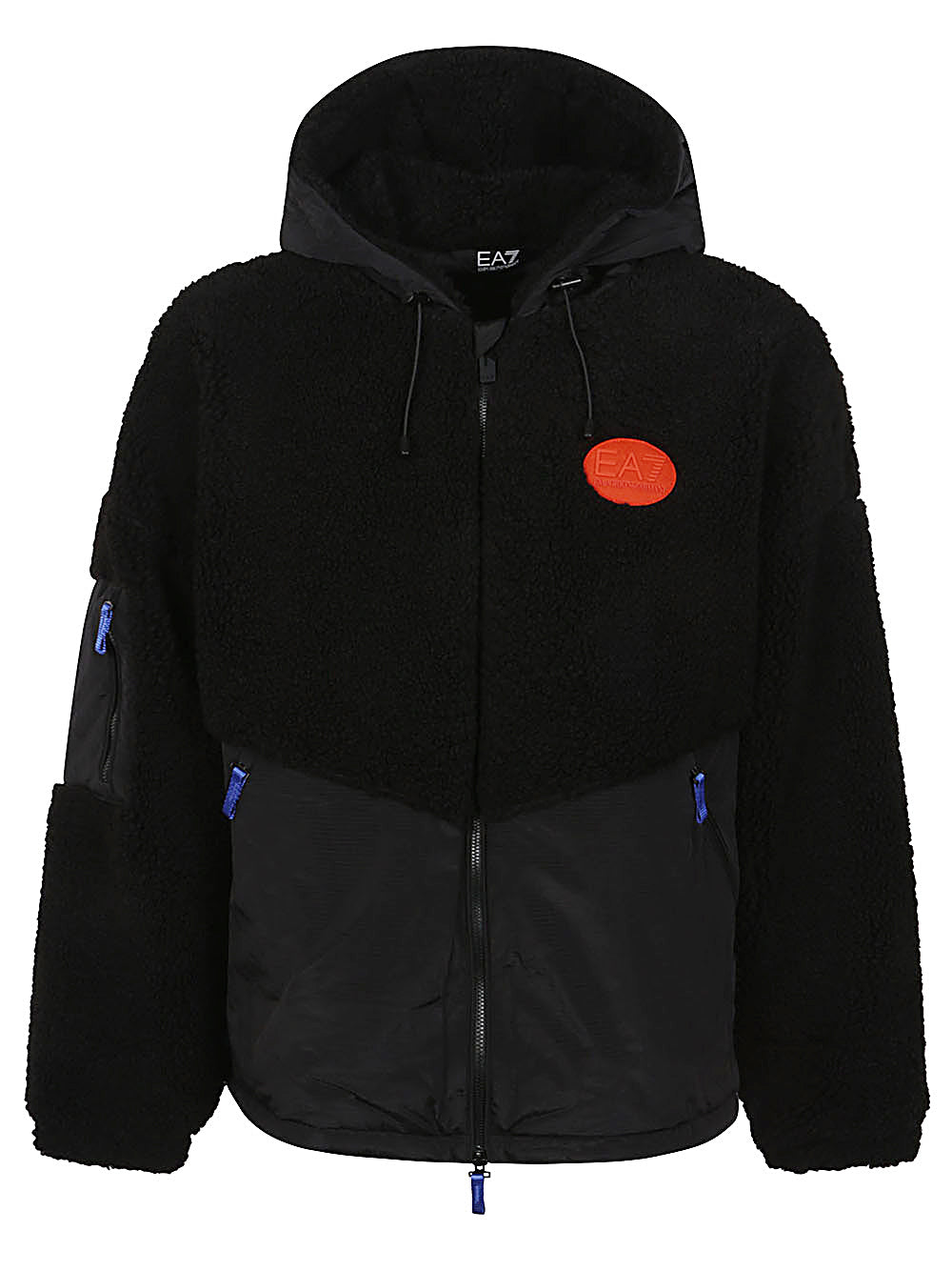 EA7 Hooded Coat Black