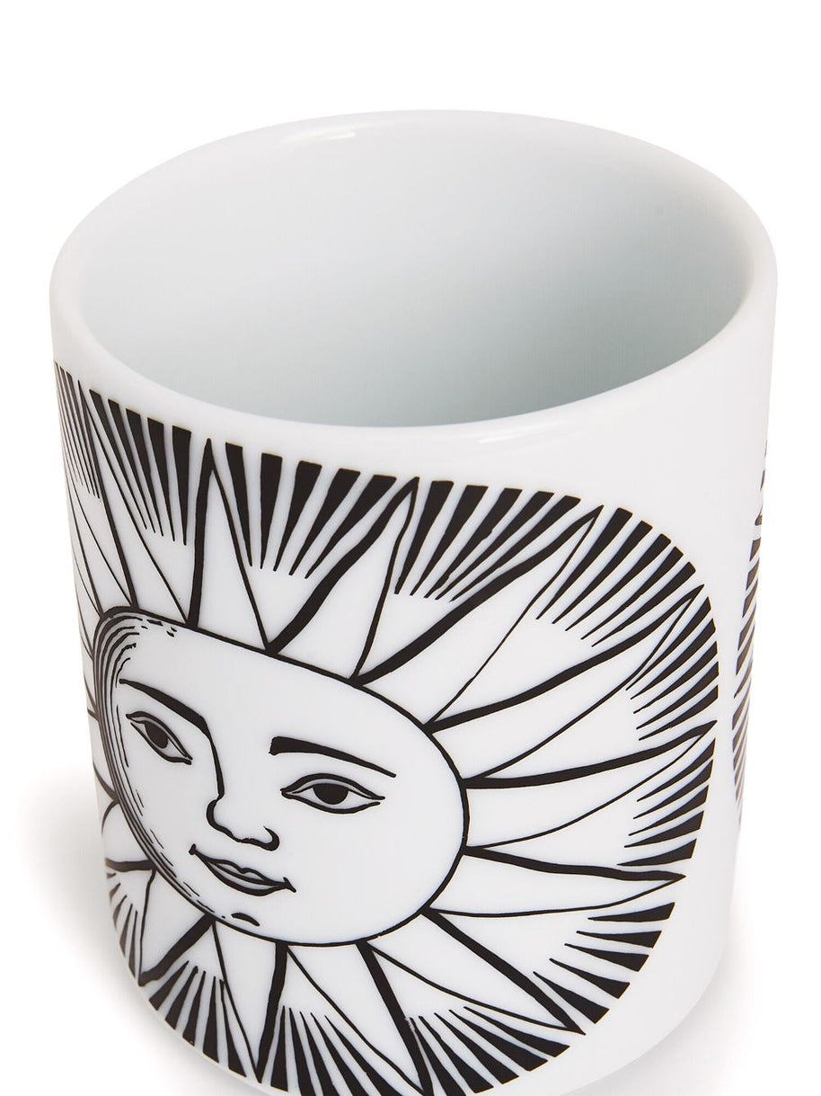 Fornasetti Porcelain Pencil Holder In White