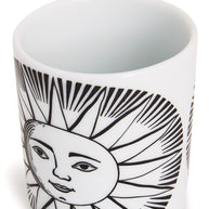 Fornasetti Porcelain Pencil Holder In White