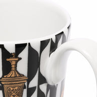Fornasetti Porcelain Ancient Golden Keys Cup