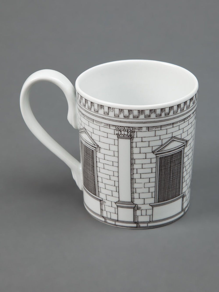 Fornasetti Porcelain Cup In White
