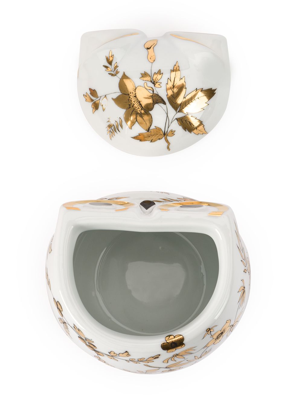 Fornasetti Owl Porcelain Container