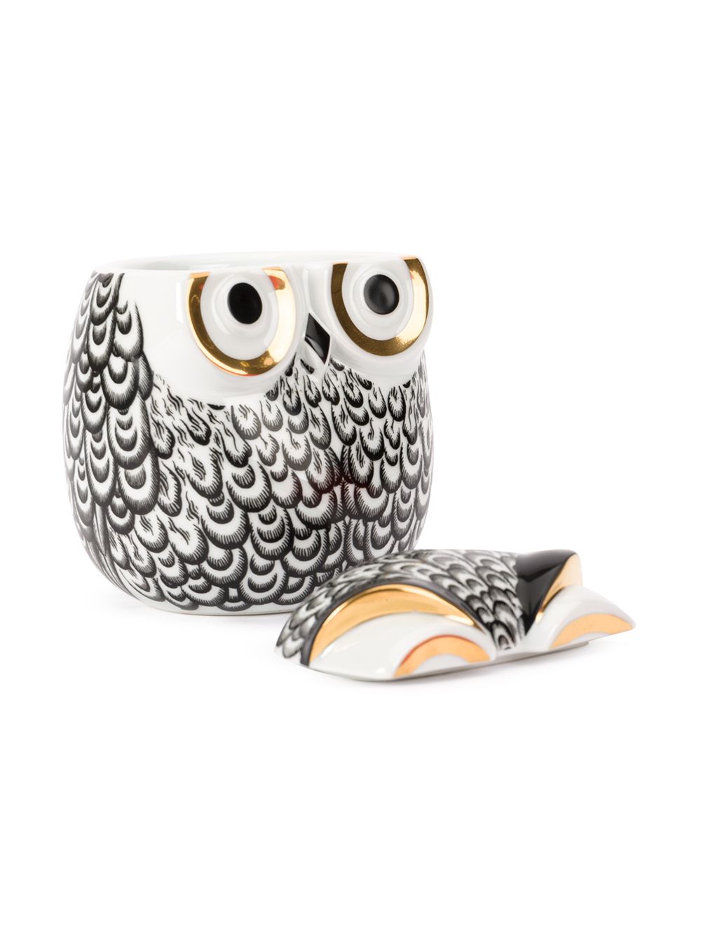 Fornasetti Owl Porcelain Container