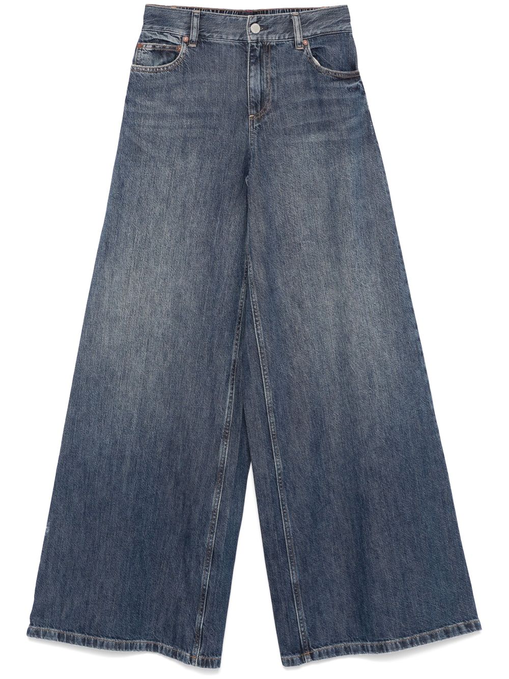 Alice + Olivia Branson Baggy Jeans Blue