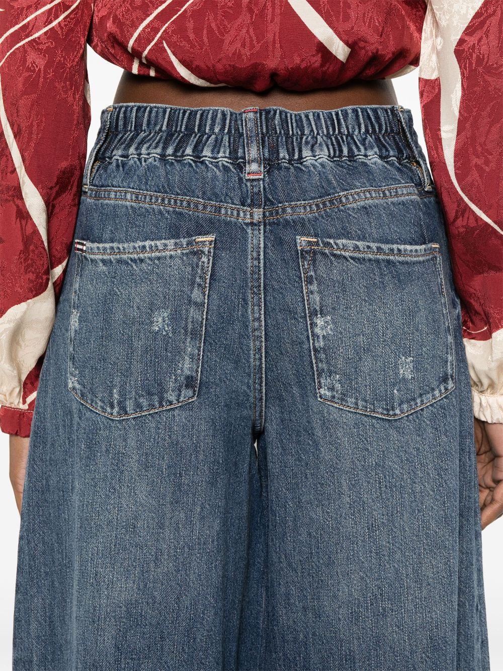 Alice + Olivia Branson Baggy Jeans Blue