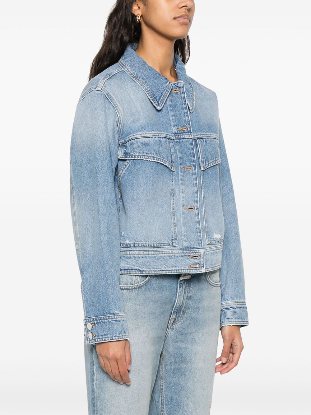 Closed Denim Jacket Clear Blue