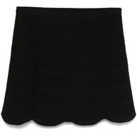 Tom Ford Scalloped Hem Mini Skirt in Black