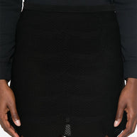 Tom Ford Scalloped Hem Mini Skirt in Black