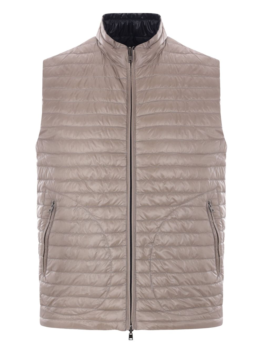 Herno Navy Blue Quilted Vest