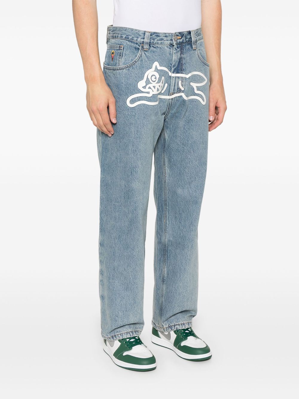 ICECREAM Running Dog Jeans In Clear Blue