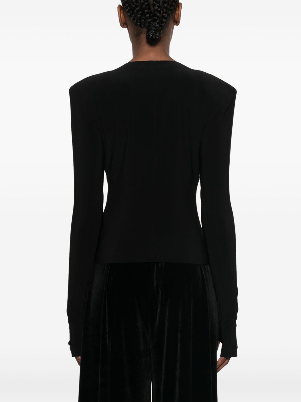 Norma Kamali Long Sleeved Top With Shoulder Pads