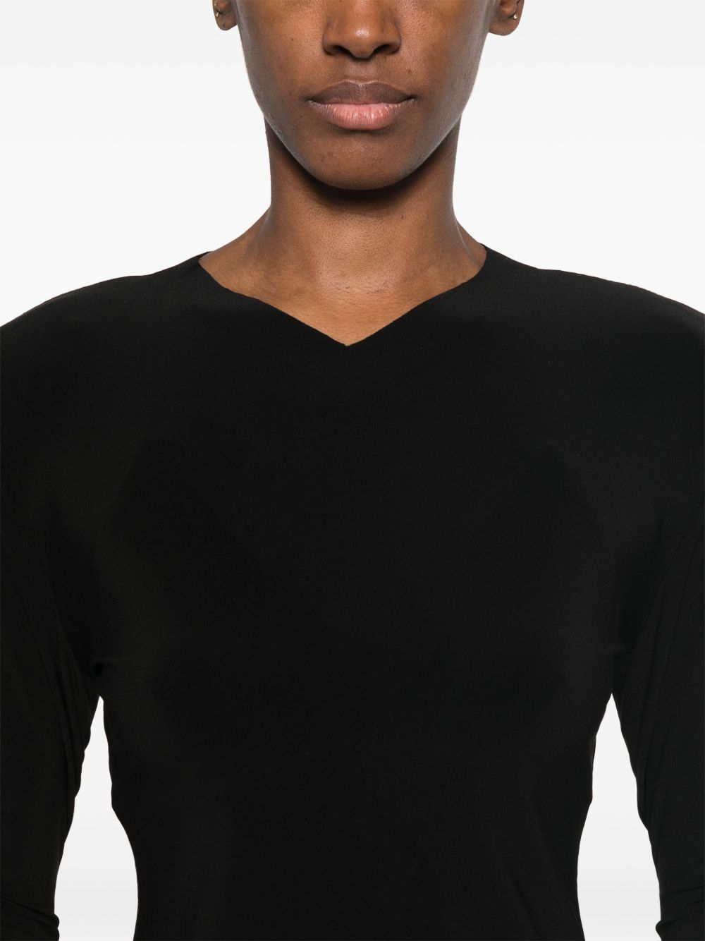 Norma Kamali Long Sleeved Top With Shoulder Pads