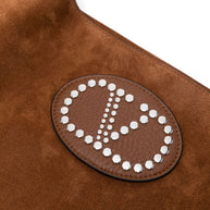 Valentino Garavani Nellcote Suede Leather Crossbody Bag - Leather Brown