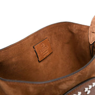Valentino Garavani Nellcote Suede Leather Crossbody Bag - Leather Brown
