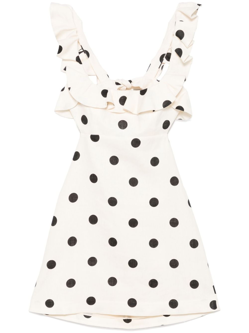 Zimmermann Crush Polka Dot Linen Dress