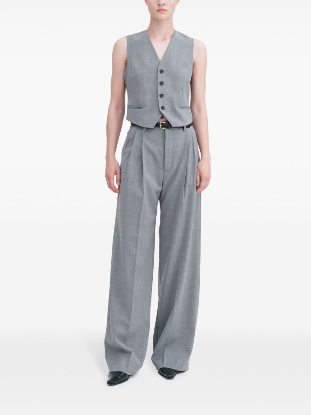 FILIPPA K Darcey Wool Trousers In Grey