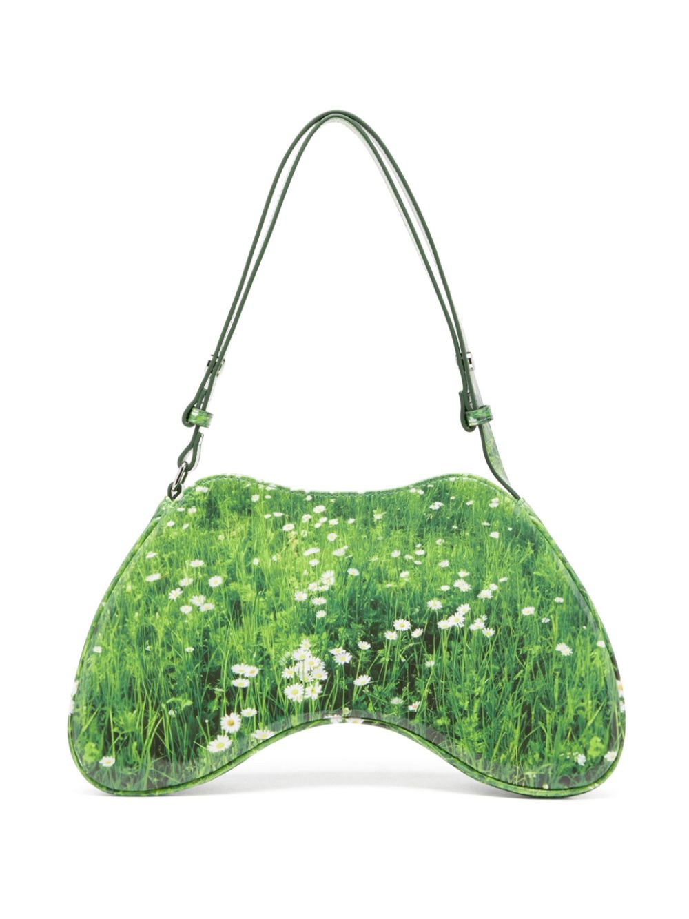 Diesel Women's Play-Glossy Shoulder Bag With Print In Green