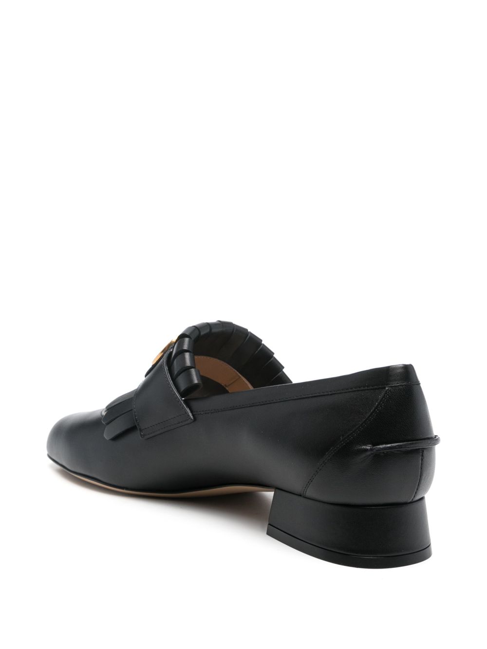 Valentino Garavani VLogo Signature Leather Loafers - Black