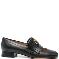 Valentino Garavani VLogo Signature Leather Loafers - Black