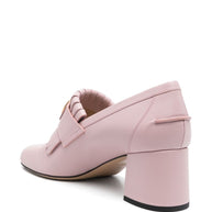 Valentino Garavani VLogo Signature Leather Loafers - Powder