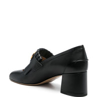 Valentino Garavani Vlogo Signature Calfskin Loafers With Fringes 55mm