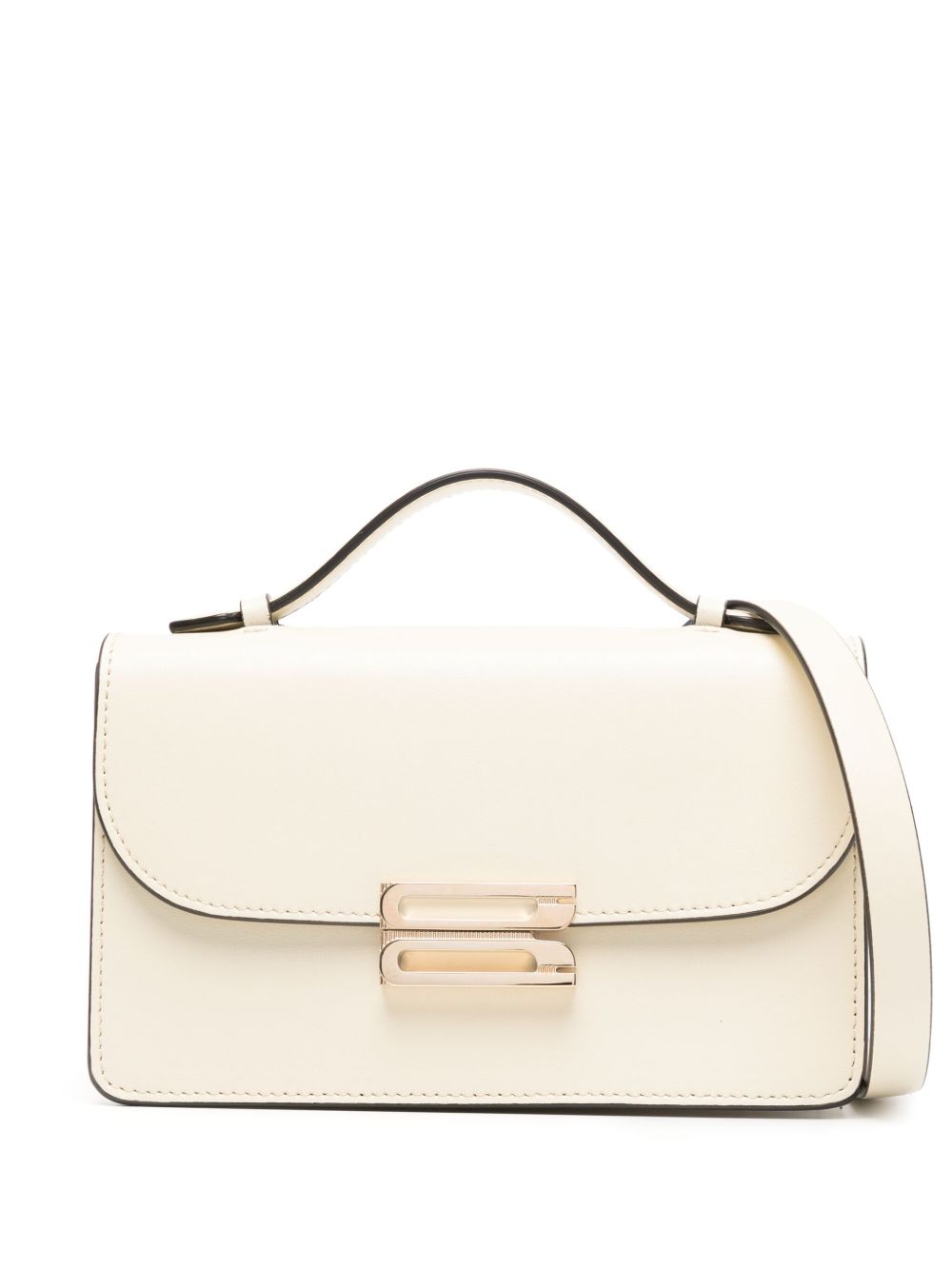 Victoria Beckham Ivory Dorian Mini Handbag With Shoulder Strap