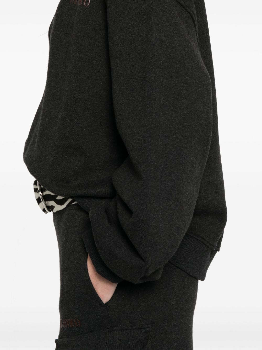 The Attico Black Fade Oversized Sweatshirt