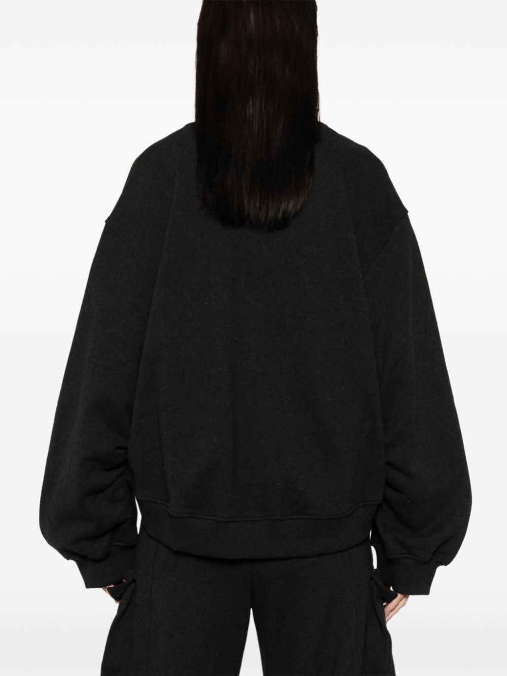 The Attico Black Fade Oversized Sweatshirt