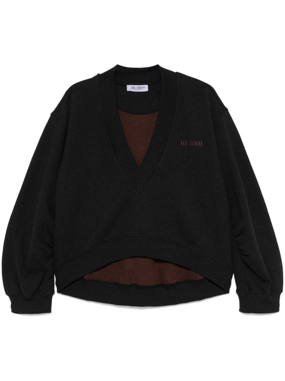 The Attico Black Fade Oversized Sweatshirt