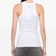 The Attico Embellished Tank Top - White