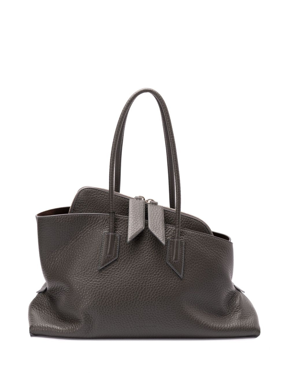 The Attico ''La Passeggiata Medium'' Grey Top Handle Bag