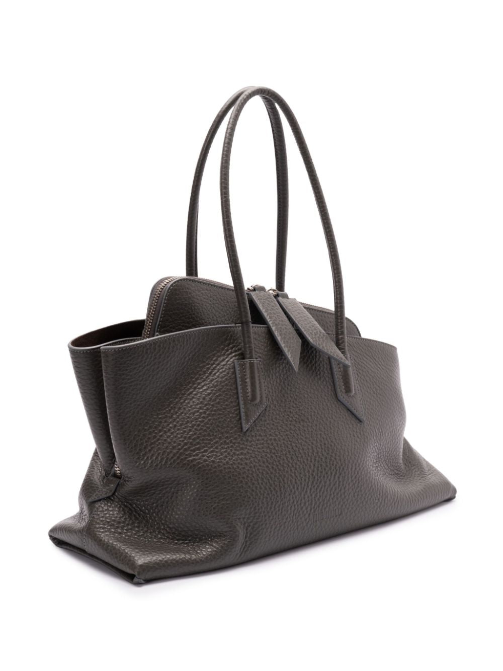 The Attico ''La Passeggiata Medium'' Grey Top Handle Bag