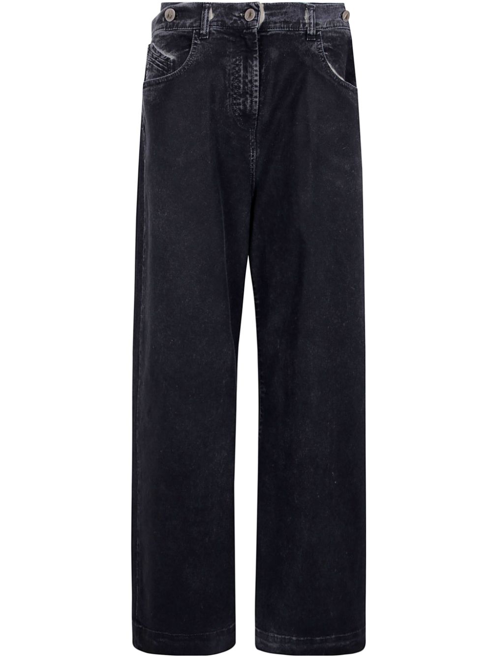 The Attico Navy Blue Long Jeans