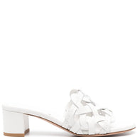 Gianvito Rossi Leather Sandals In White