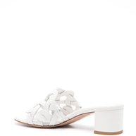 Gianvito Rossi Leather Sandals In White